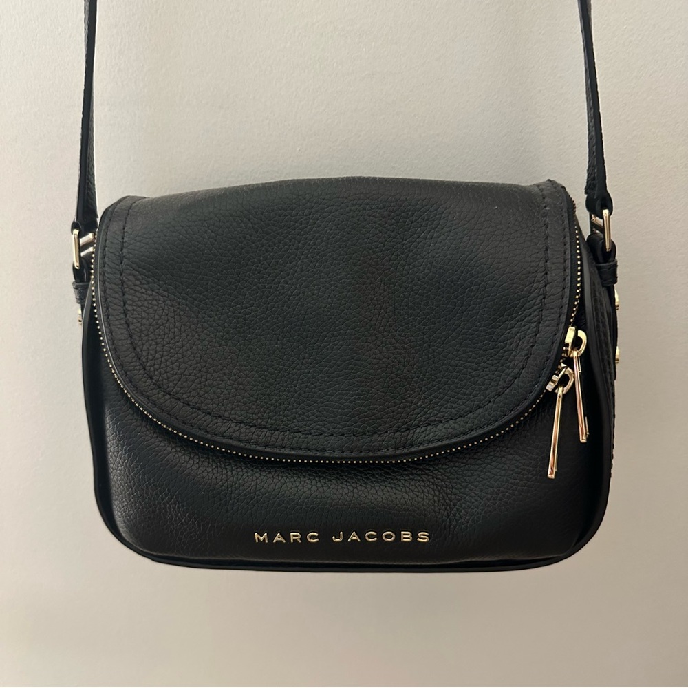 Marc Jacobs Black Leather Crossbody Bag